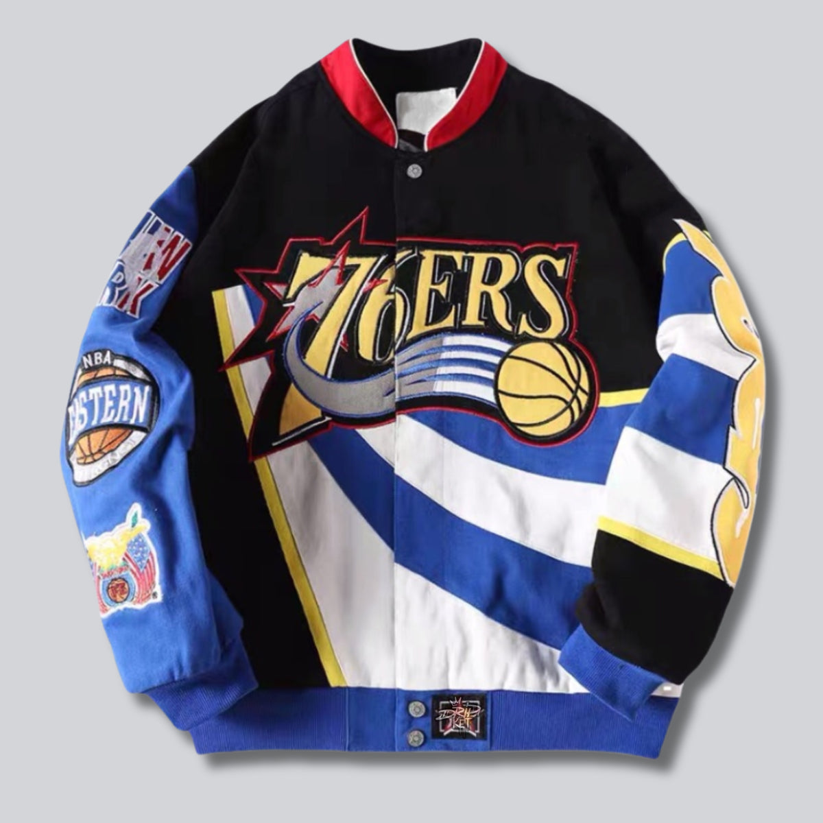 76ERS Jacket in Blue/Black