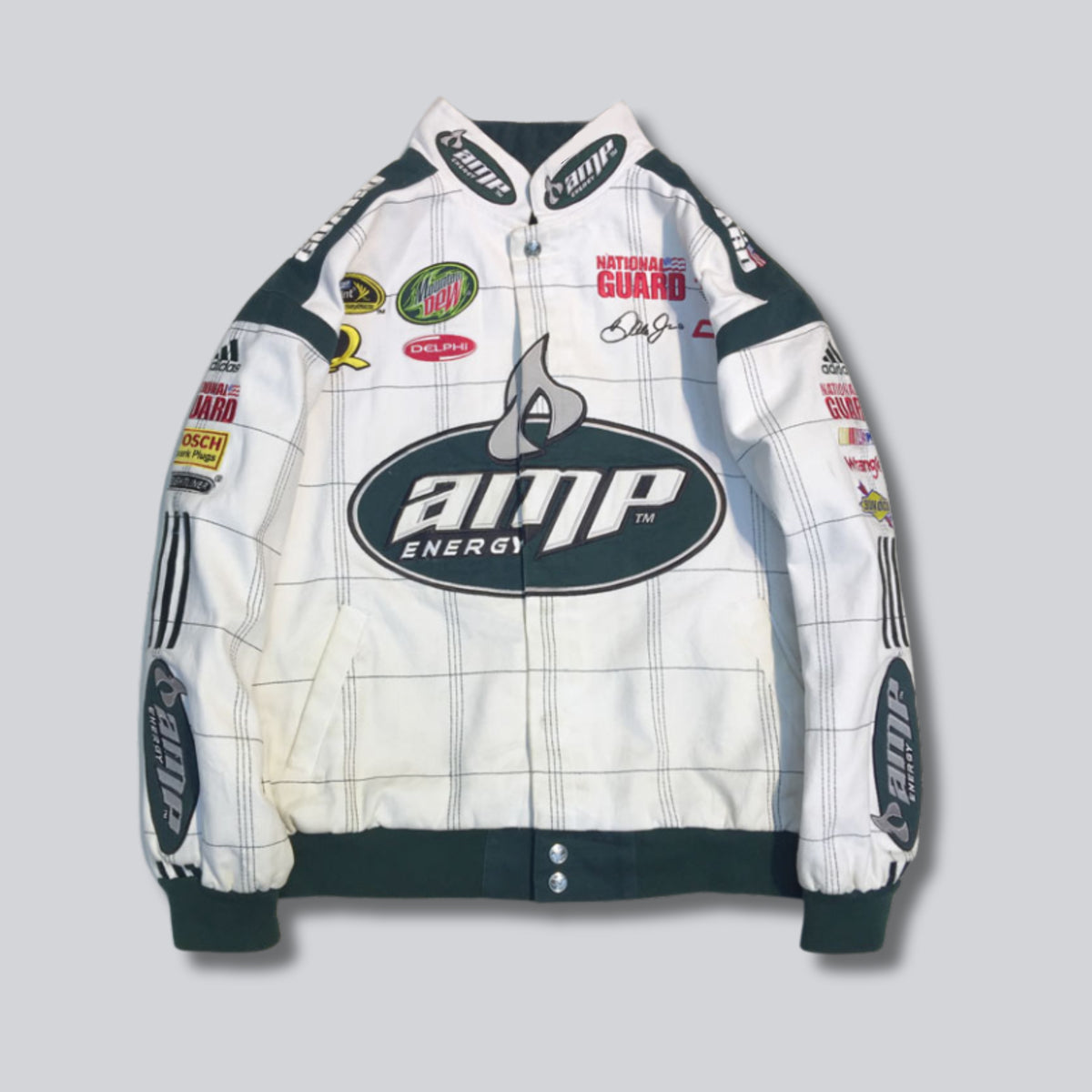 AMP ENERGY JACKET in White/Green