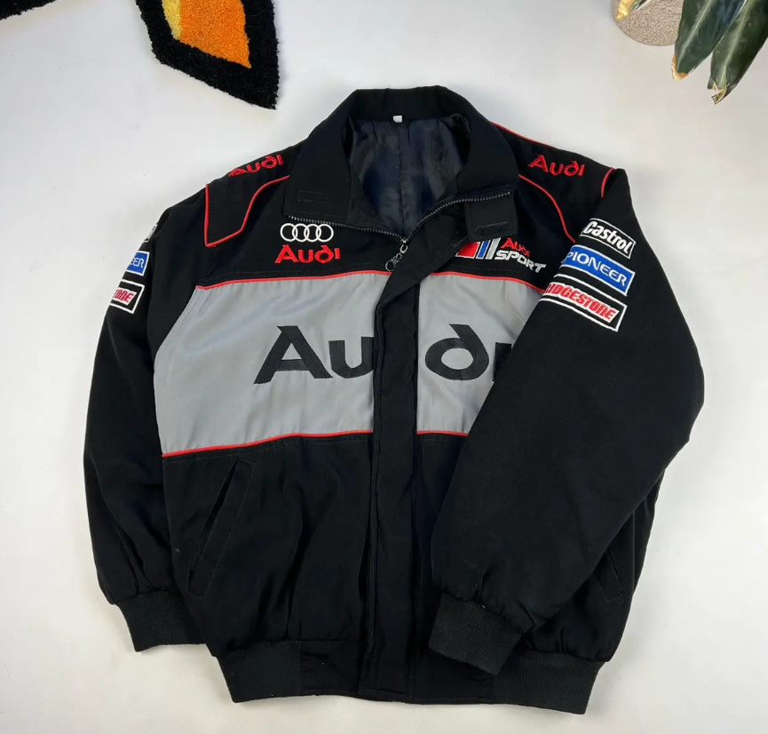 F1 AUDI RACING JACKET in Black